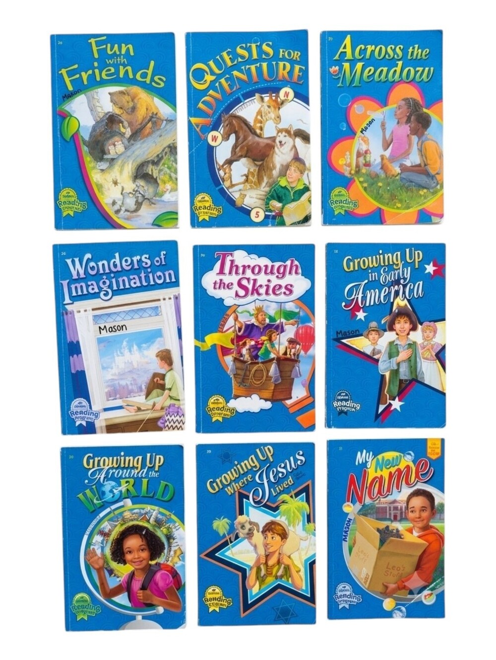 Abeka Books 2nd Second Grade Reading Language Arts Textbooks Lot Bundle Of 9